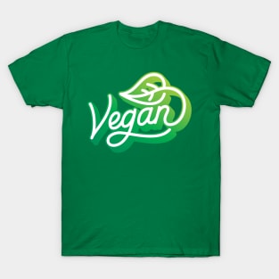Vegan hand made lettering art T-Shirt